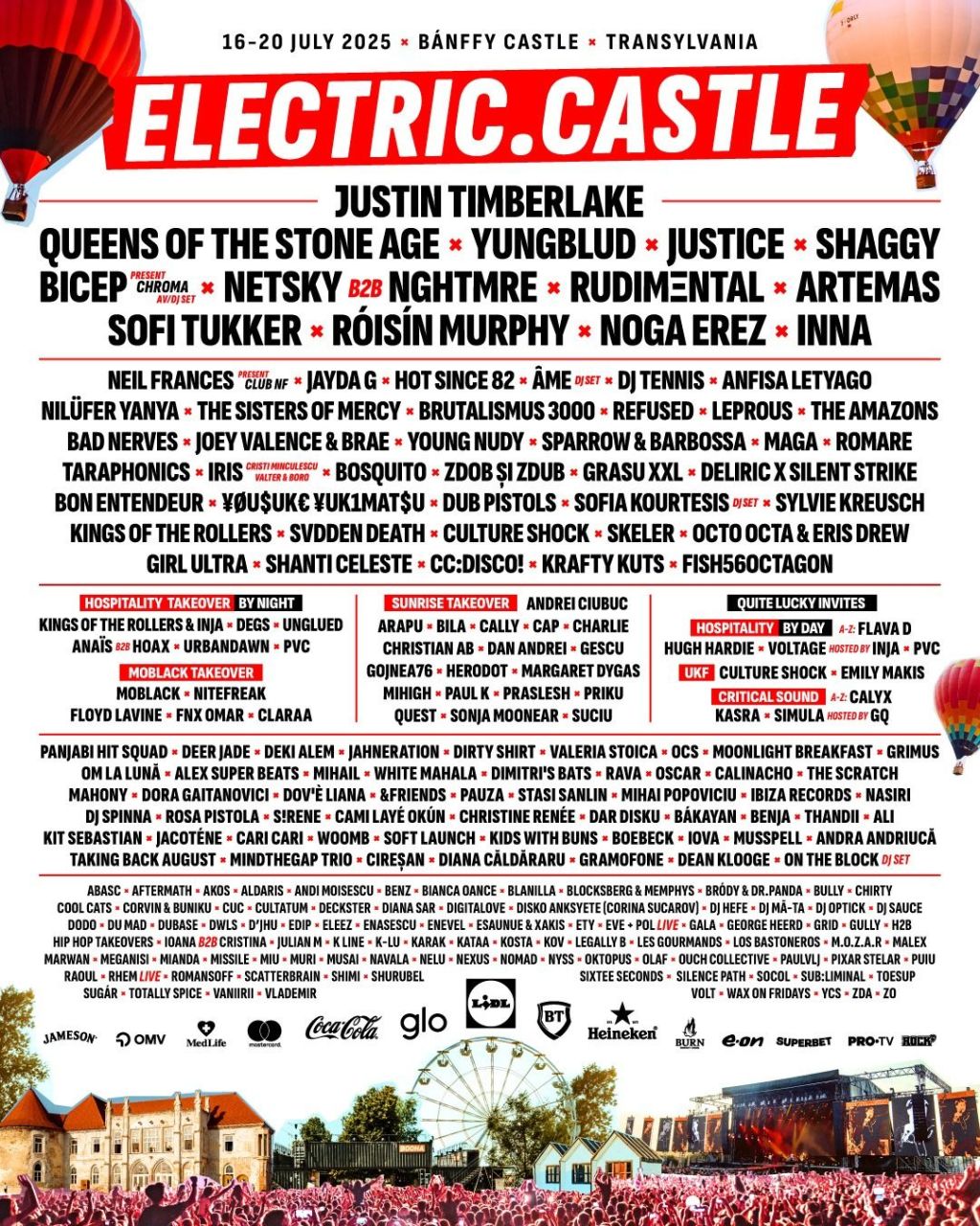 Full Lineup: Electric Castle&nbsp;2025